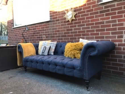 Photo of free Chesterfield sofa 3 seater (Copley Hill WF17) #1