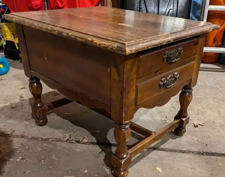 Photo of free Wooden Side Table (Dixboro) #1