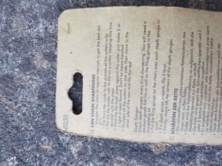 Photo of free Sharpening Kit for Chainsaw (Portishead BS20) #2
