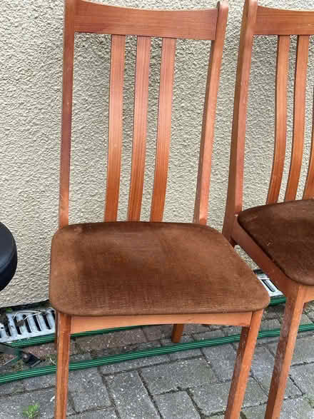 Photo of free Two wooden dining chairs (Werrington) #2