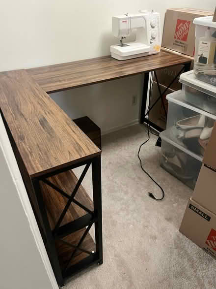 Photo of free L shaped desk (Sherman Oaks Ca) #1