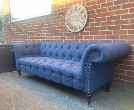 Photo of free Chesterfield sofa 3 seater (Copley Hill WF17) #2
