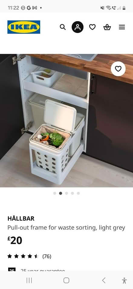 Photo of free Ikea pull out bin tray (SW19 - South Wimbledon) #2