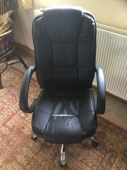 Photo of free Black leather office chair S6 (Storrs S6) #3