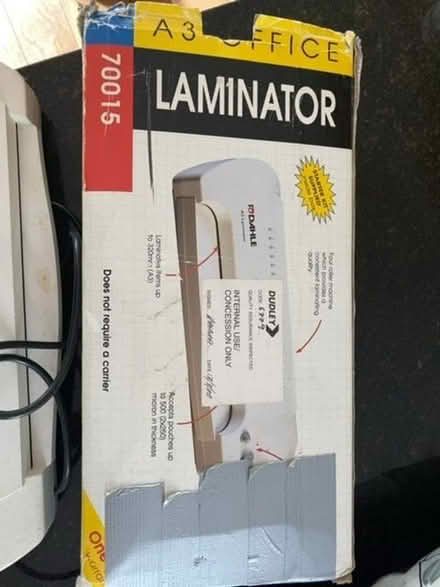 Photo of free Laminator A3 (Enfield EN1) #2