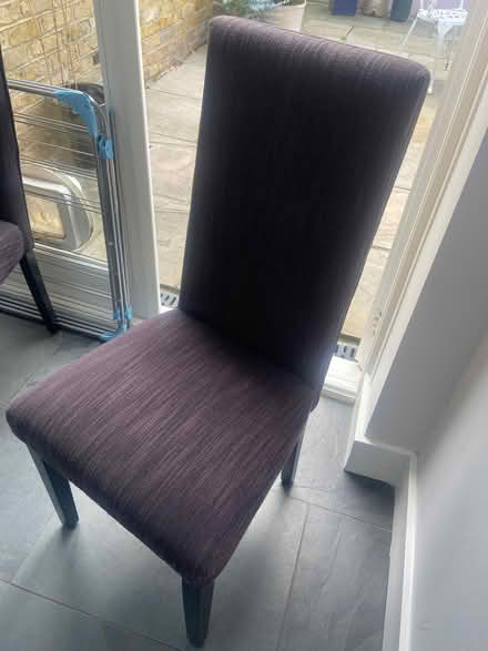 Photo of free 2x cushioned dining chairs (Chiswick W4) #3