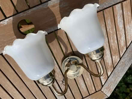 Photo of free Double Lampshade Wall Fitting (Bonsall DE4) #1