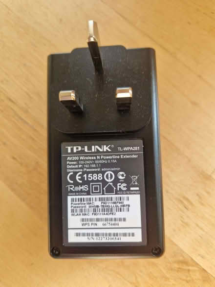 Photo of free AV200 Wireless N Powerline Extender (Bog Gate TW9) #1
