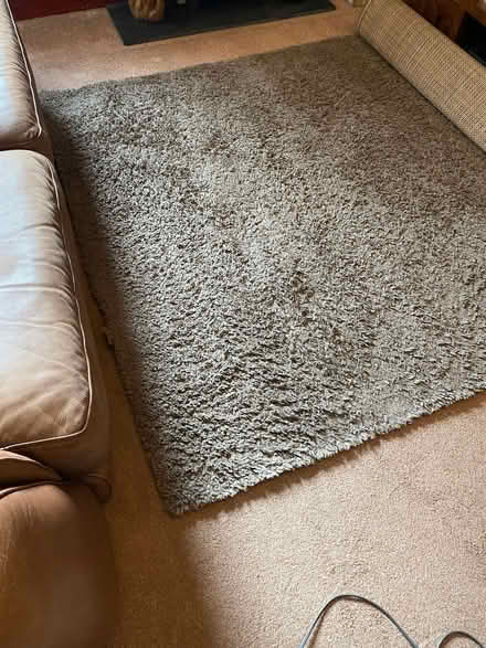 Photo of free Grey shaggy carpet rug (Upper Largo KY8) #2