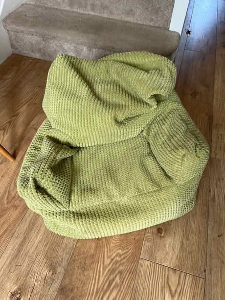 Photo of free Small green beanbag chair (Merton OX25) #1