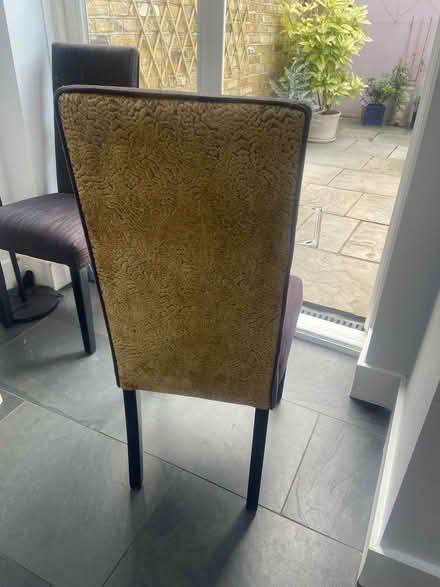Photo of free 2x cushioned dining chairs (Chiswick W4) #2