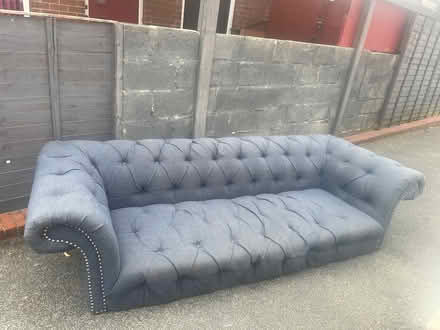 Photo of free Chesterfield sofa 3 seater (Copley Hill WF17) #3