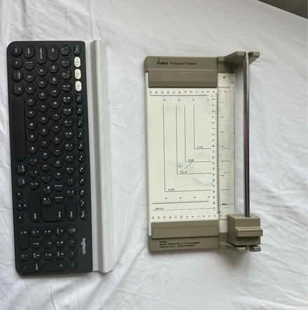 Photo of free Wireless Keyboard &paper guillotine (Lane End HP14) #1