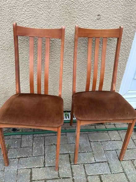 Photo of free Two wooden dining chairs (Werrington) #1