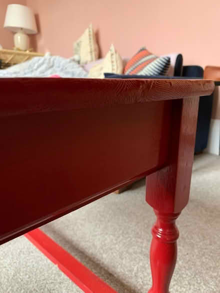 Photo of free Coffee table painted red (EH3) #2