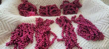 Photo of free Burgundy Bead Garland (Gambrills off Waugh Chapel Rd) #1