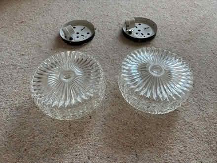Photo of free Ceiling lights (2) - glass 20cm (Bookham, Leatherhead) #3