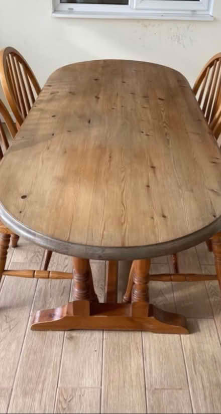 Photo of free Pine 6 seater dining table (Rodborough) #1