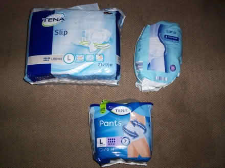 Photo of free Slips , Pads , Pants open packets unused new (see picture) (Sprowston NR7) #1