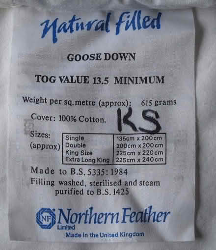 Photo of free Goose-down KS duvet (Kendal LA9) #2