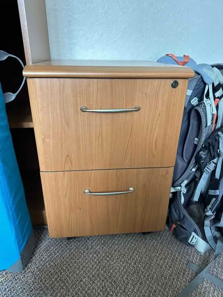 Photo of free Two drawer filing cabinet (Woodseats S8) #1