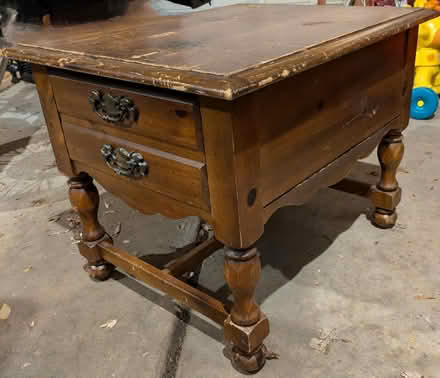 Photo of free Wooden Side Table (Dixboro) #2