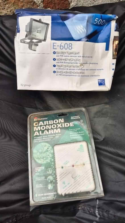 Photo of free Carbon monoxide alarm / floodlight (Guildford) #1