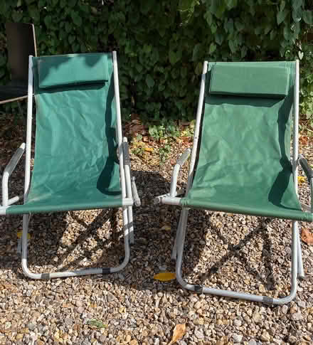 Photo of free Two deck chairs (Westcott) #1