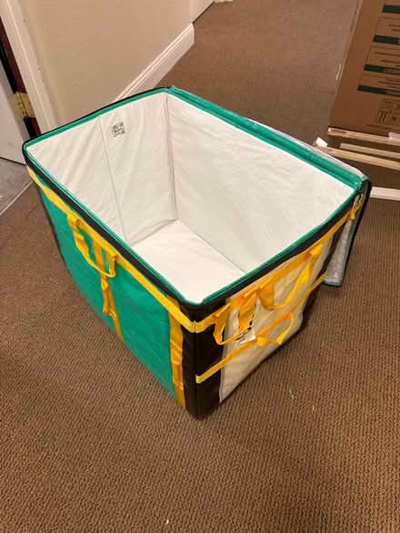 Photo of free Large collapsible zippered boxes (Belmont) #1