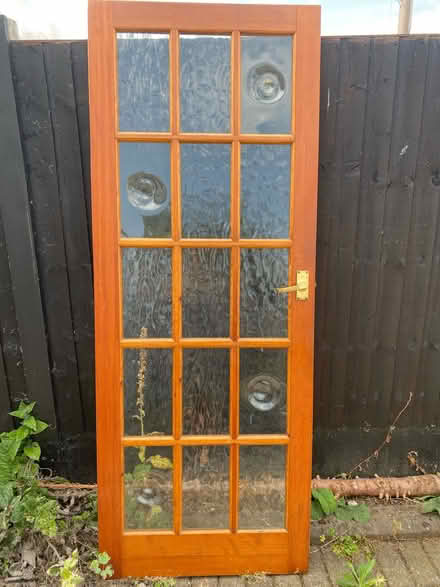 Photo of free Glazed wooden door (Stourbridge DY8) #1