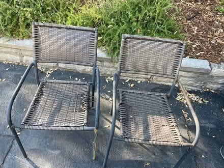 Photo of free 2 outdoor chairs (Orinda) #1