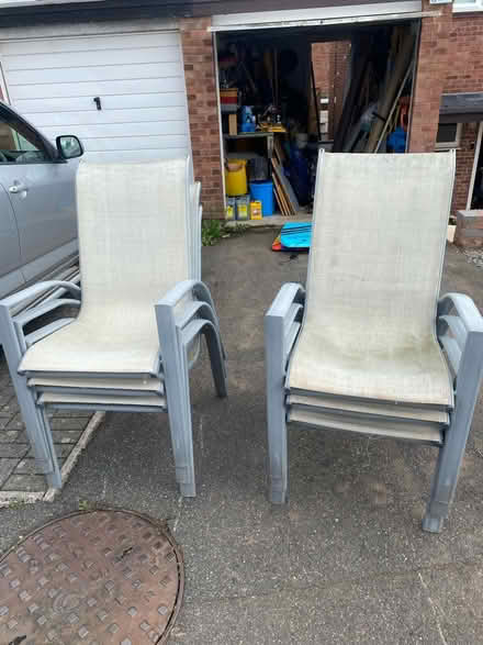 Photo of free 6 garden chairs (Droiwich WR9) #1