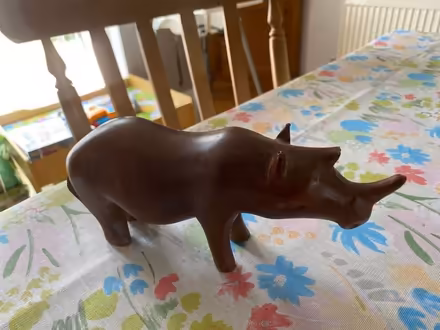 Photo of free Wooden rhino (Newtown SG16) #1