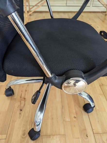 Photo of free Black Office Chair with Metal Frame (South Hampstead, NW6) #3