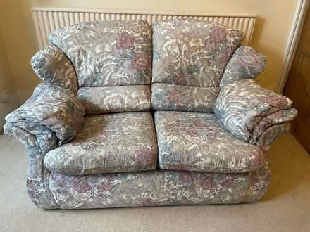 Photo of free TWO 2 seater fabric sofas (Market Harborough LE16) #1