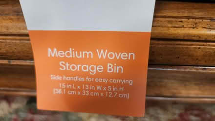 Photo of free Small woven storage bins (Dunstable) #3