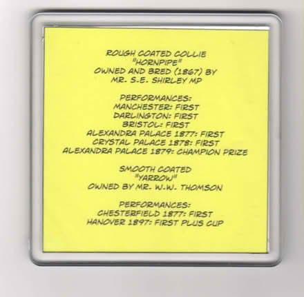 Photo of free Set of four plastic coasters featuring "Hornpipe" (Talbot Village BH12) #2