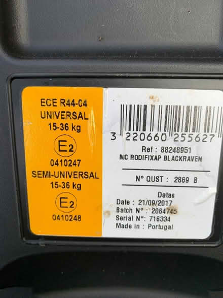 Photo of free 2 car seats (Lower Weston) #4