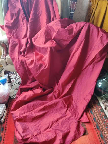 Photo of free Red curtain fabric (Greaves LA1) #1