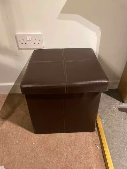 Photo of free Small faux leather stool (Upper Rathmines) #1