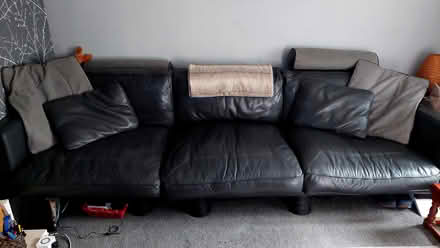Photo of free Grey Leather Corner Sofa (Halifax HX3) #1