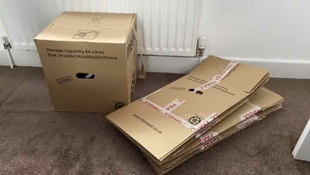 Photo of free 4*Cardboard Boxes 64 Litres (Mixenden HX2) #1