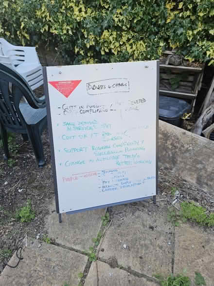 Photo of free Dry Marker & Note Pad trestle frame (Mitcham CR4) #1