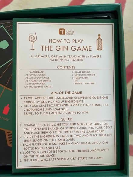 Photo of free The Gin Game (Balerno EH14) #3