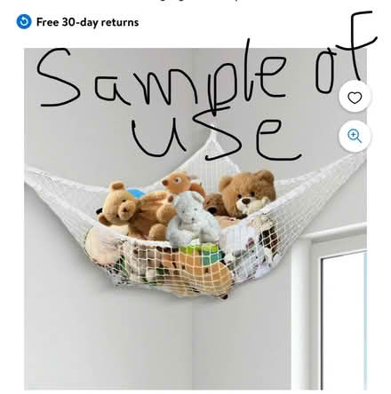 Photo of free Stuffed animal ceiling net hammock (Fullerton) #2