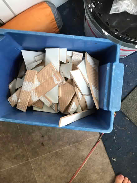 Photo of free Broken white tiles (North Wingfield S42) #1