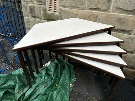 Photo of free Trapezoidal classroom tables (Otley LS21) #1