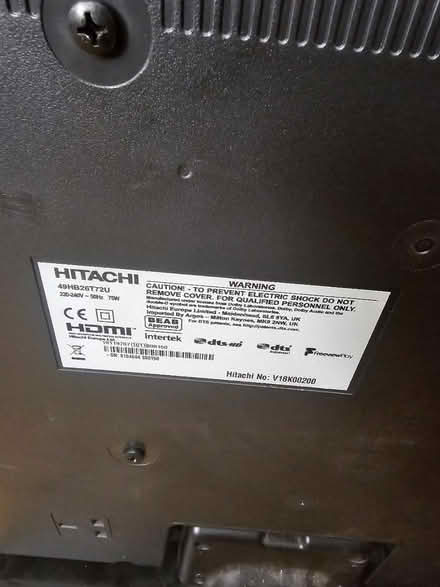 Photo of free Hitachi 49 inch Tv (Streatham) #4