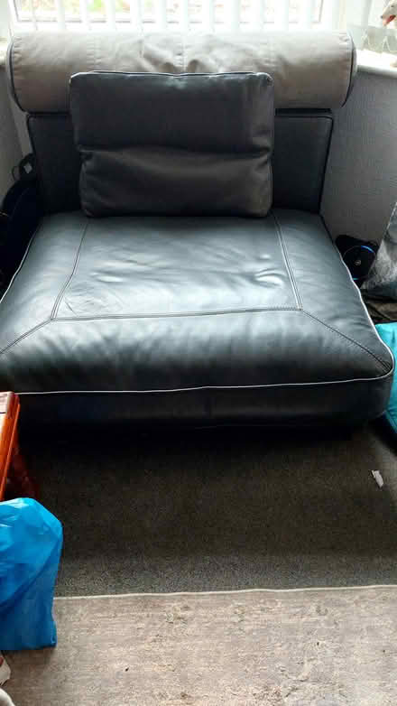 Photo of free Grey Leather Corner Sofa (Halifax HX3) #2