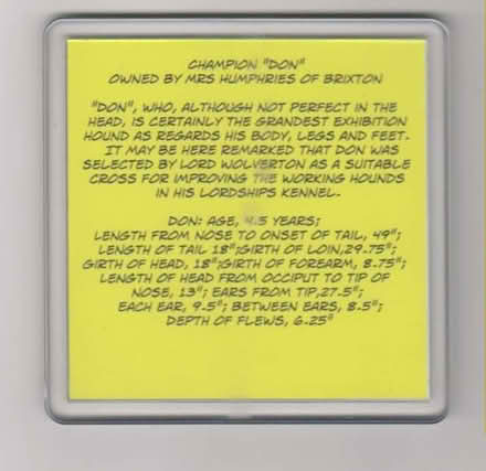 Photo of free Set of four plastic coasters featuring "Don" (Talbot Village BH12) #2